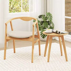 Fauteuil d'appoint moderne en bambou, chaise de loisirs rembourrée pour salon