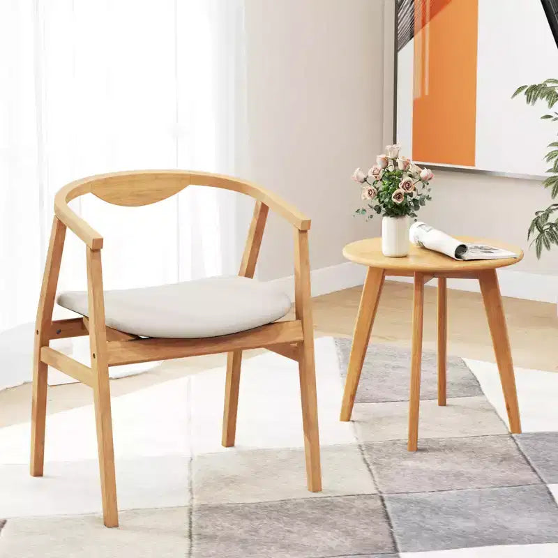 Fauteuil d'appoint moderne en bambou, chaise de loisirs rembourrée pour salon