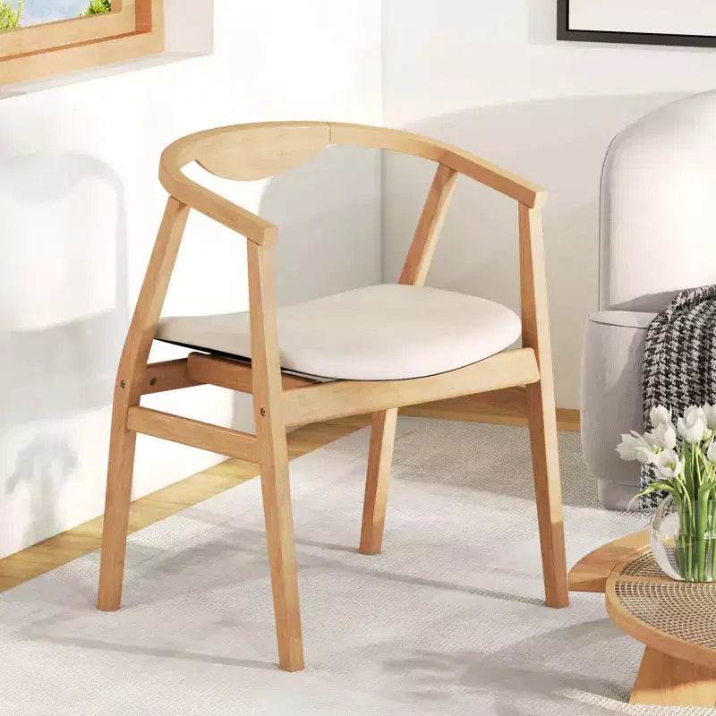 Fauteuil d'appoint moderne en bambou, chaise de loisirs rembourrée pour salon