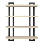 36 x 28.4 4 Tier Floating Bracket Wall Shelf Unit - Danya B.