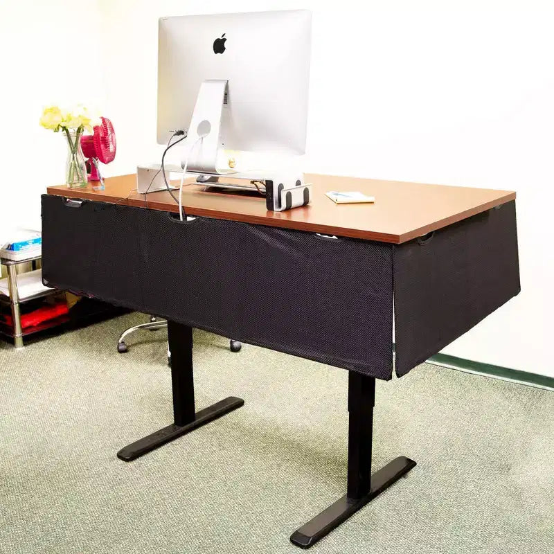 Panneau d'intimité sous le bureau pour postes de travail assis-debout, 41 po de large