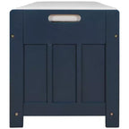 Banc de rangement avec 3 portes persiennes, coussin amovible et rangement dissimulé