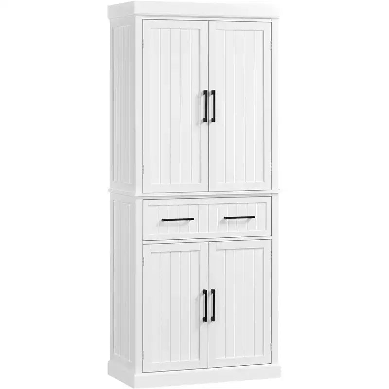 Meuble de rangement de cuisine de 184 cm de haut avec étagères réglables, rangement de salle à manger