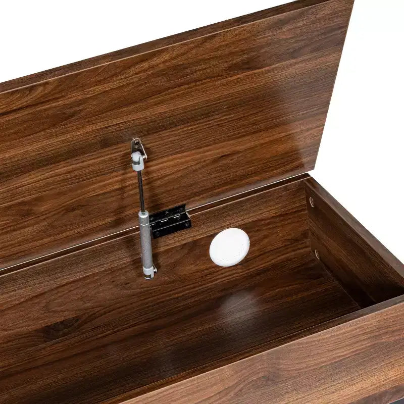 Banc de rangement d'entrée de ferme avec étagère inférieure, banc de vestiaire et de chambre à coucher