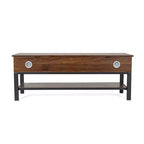 Banc de rangement d'entrée de ferme avec étagère inférieure, banc de vestiaire et de chambre à coucher