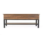 Banc de rangement d'entrée de ferme avec étagère inférieure, banc de vestiaire et de chambre à coucher
