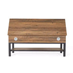 Banc de rangement d'entrée de ferme avec étagère inférieure, banc de vestiaire et de chambre à coucher