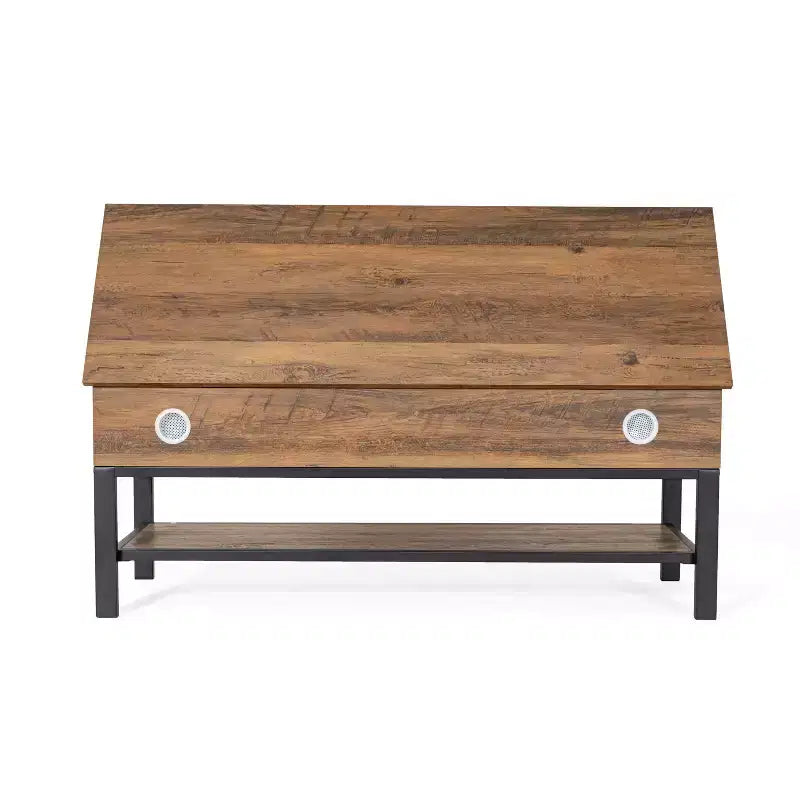 Banc de rangement d'entrée de ferme avec étagère inférieure, banc de vestiaire et de chambre à coucher