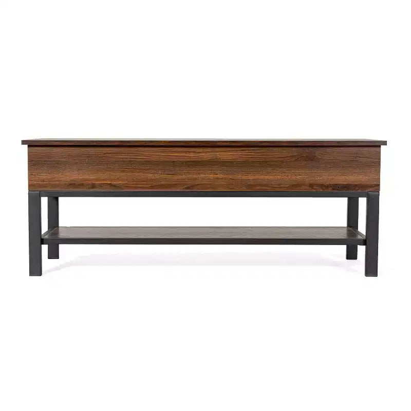 Banc de rangement d'entrée de ferme avec étagère inférieure, banc de vestiaire et de chambre à coucher