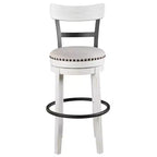 Lampe de table en céramique avec abat-jour en lin, blanc mat, 61 cm