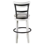 Lampe de table en céramique avec abat-jour en lin, blanc mat, 61 cm